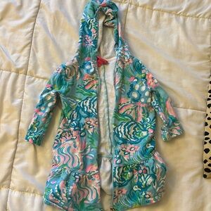Lilly Pulitzer zip up cover up